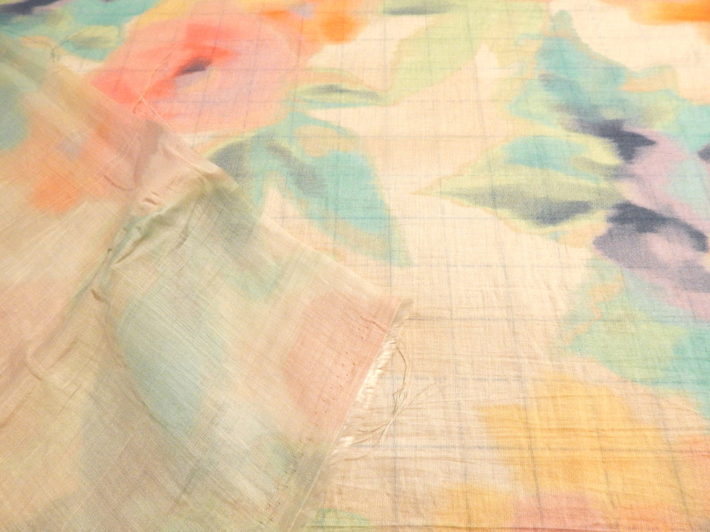 Big Blooms Pink & Purple Tencel Voile - Telio