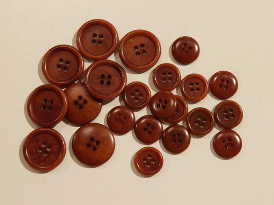 brown corozo natural brown palm seed kernel sustainable buttons multiple sizes