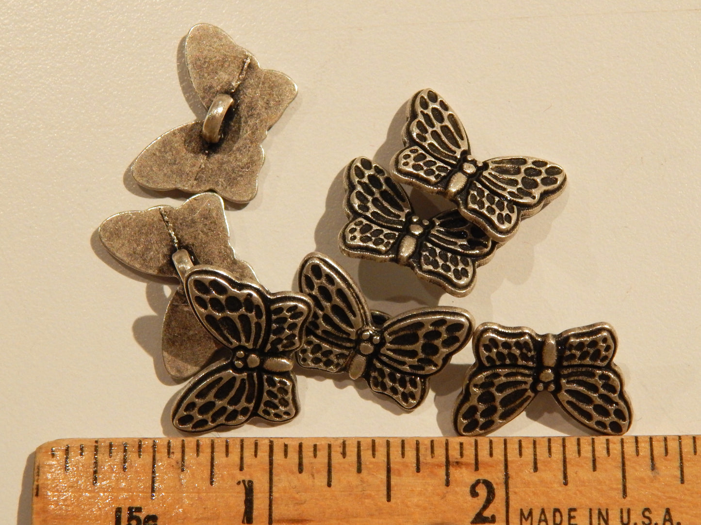Metal Butterfly Buttons