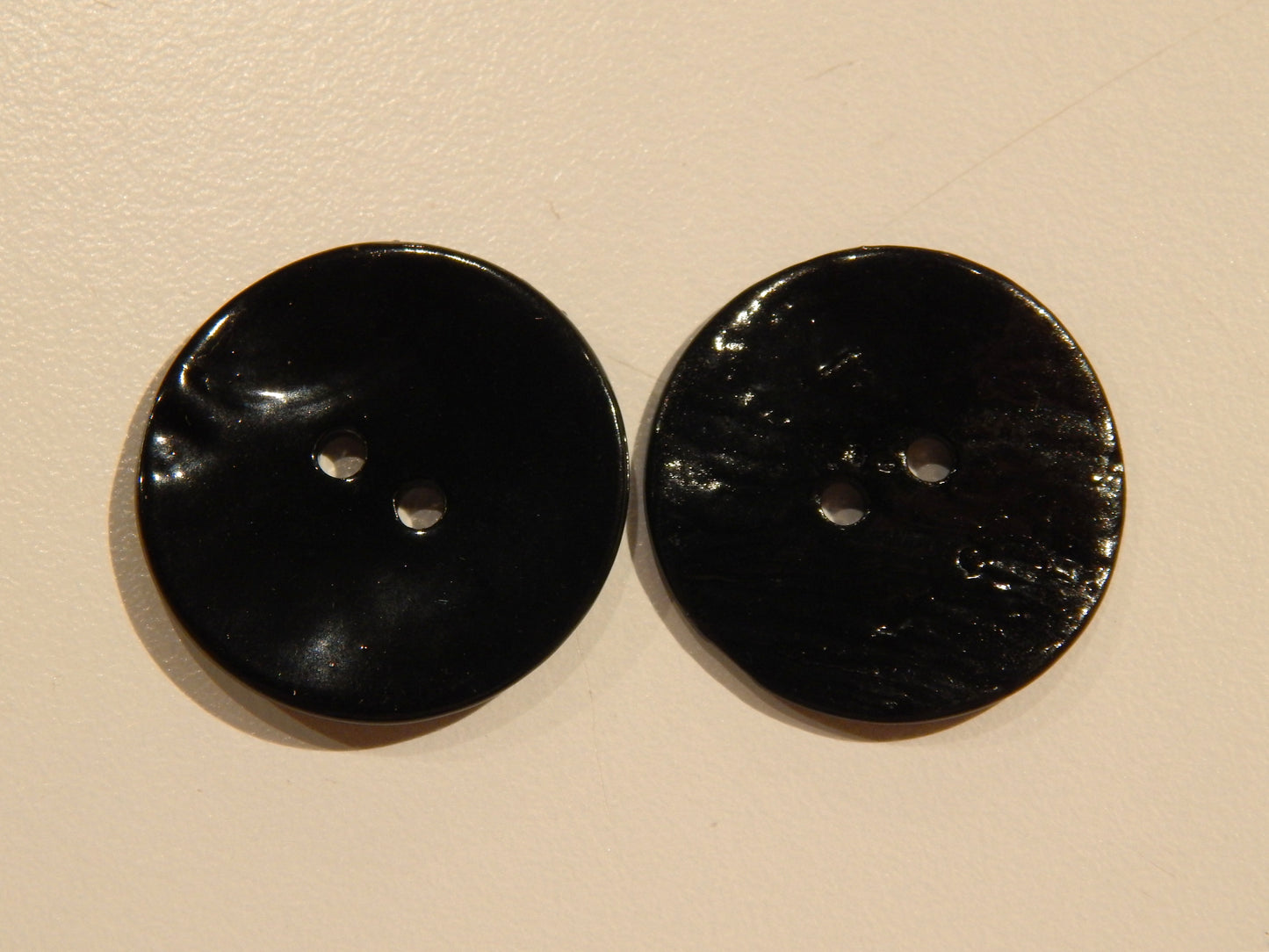 True Black Agoya Shell Buttons - Multiple Sizes