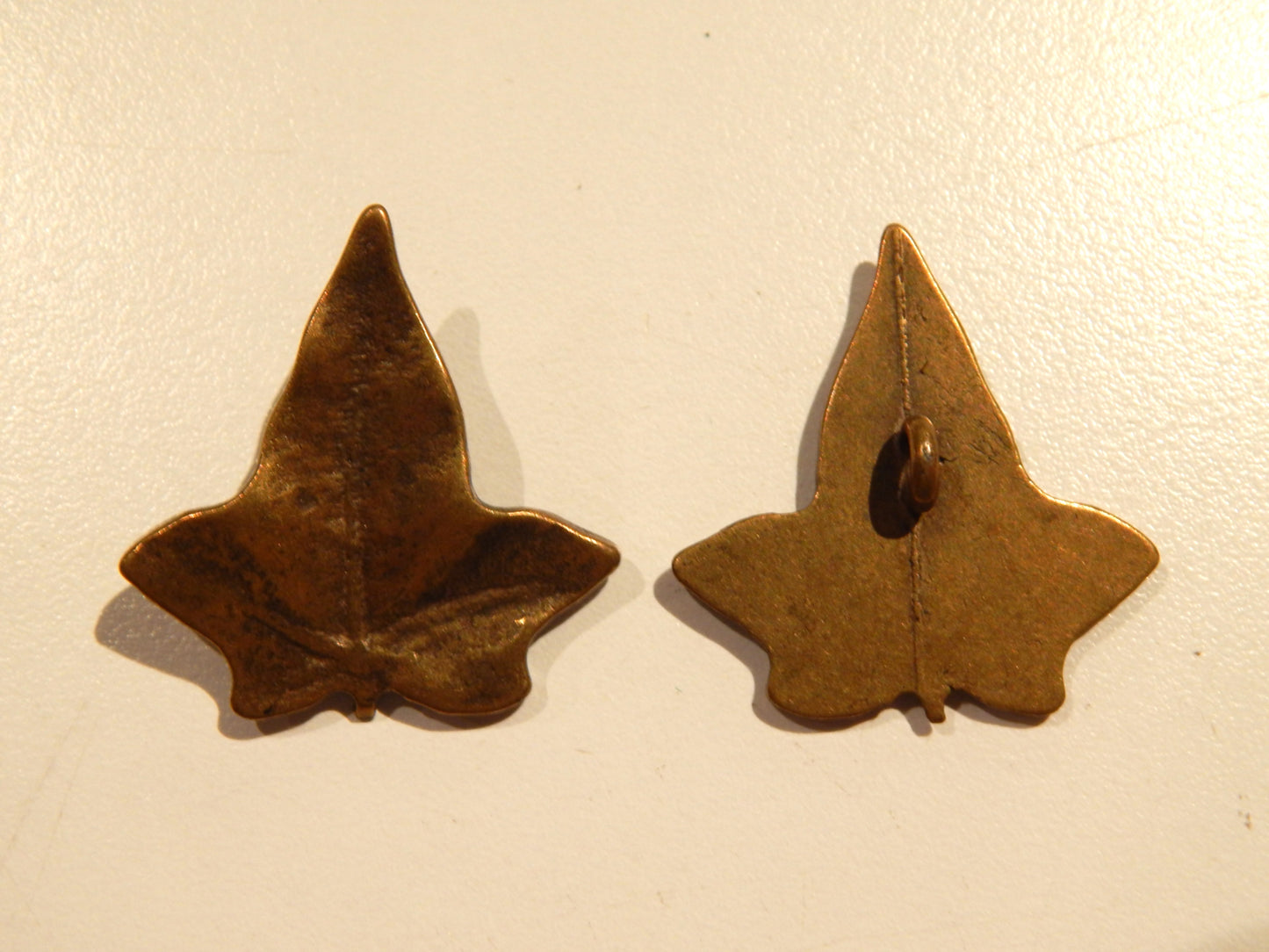 Antique Brass Elvish Leaf Buttons