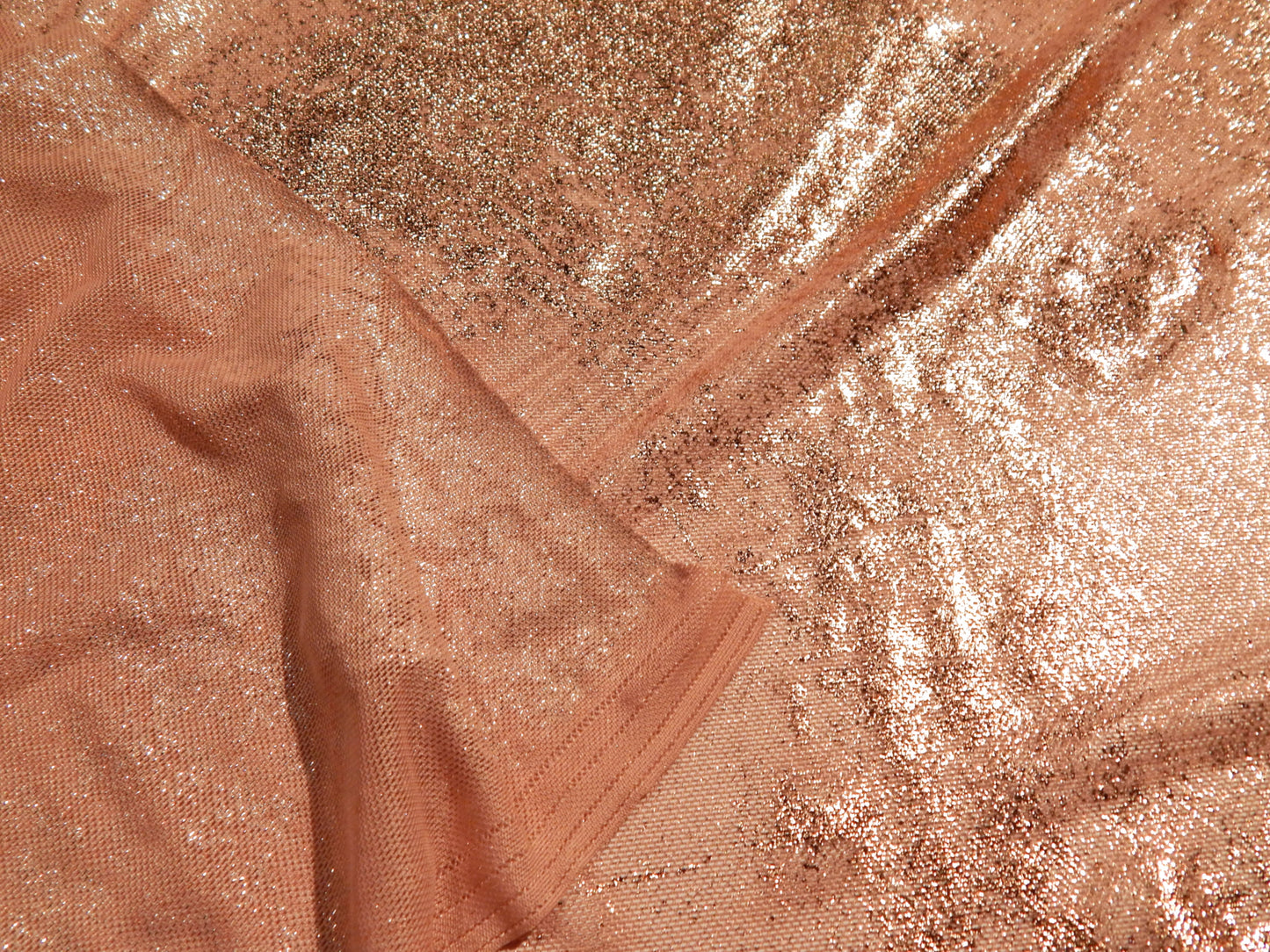 Pink and Gold Foil Wonderlust Powermesh - Telio