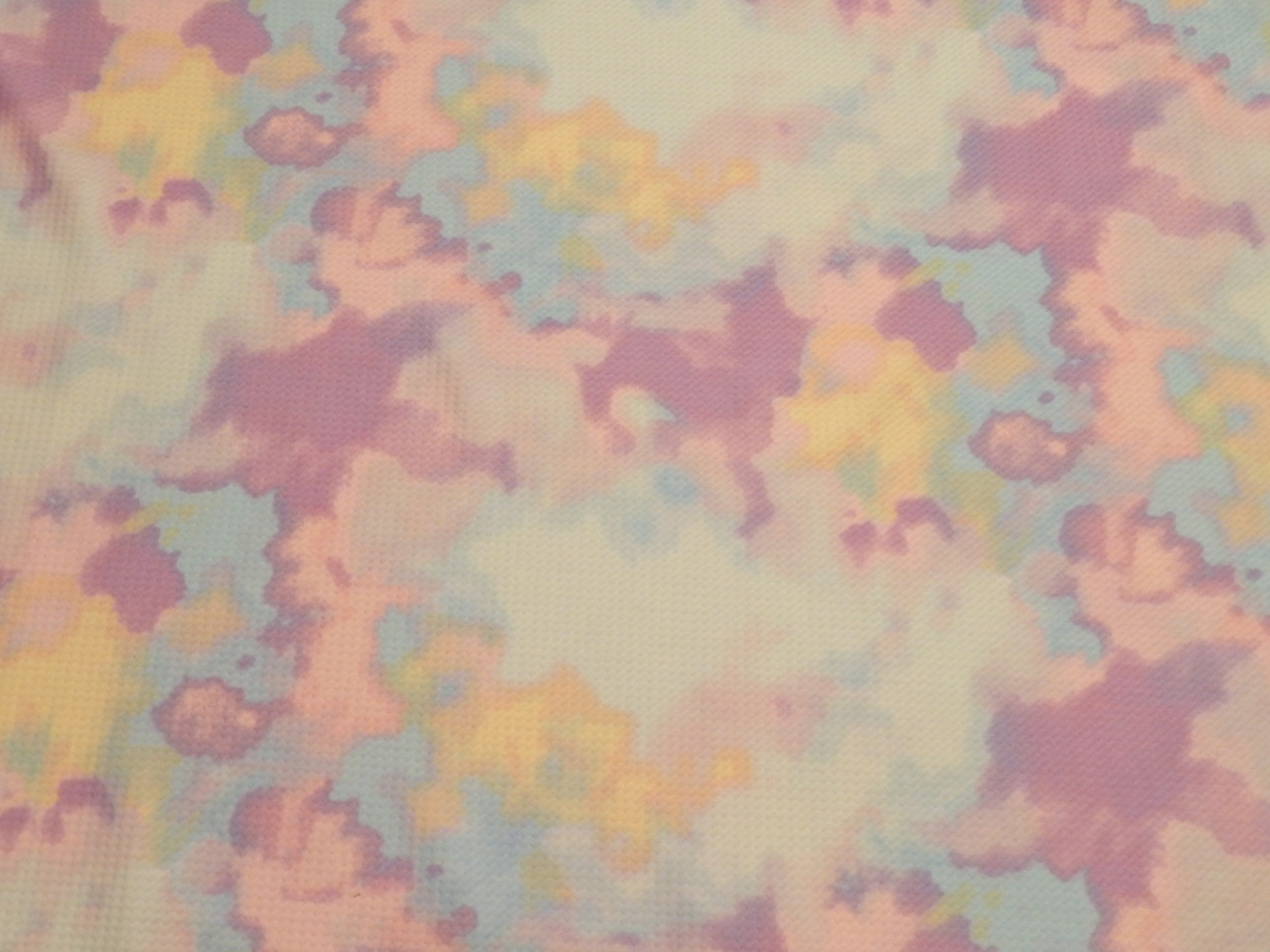 pastel watercolor clouds cotton candy dreams kids bullet knit deadstock fabric