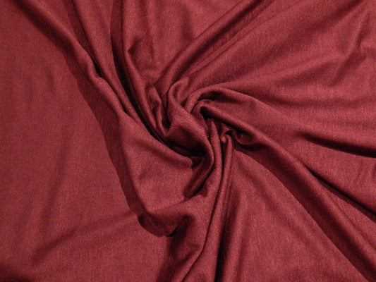 maroon wine purple rayon jersey knit fabric deadstock knit fabric