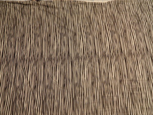 Black and White Squiggle Stripe Jersey Knit - Telio