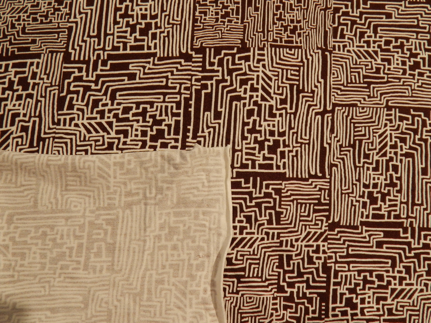 Giraffe Brown and White Jersey Knit - Telio