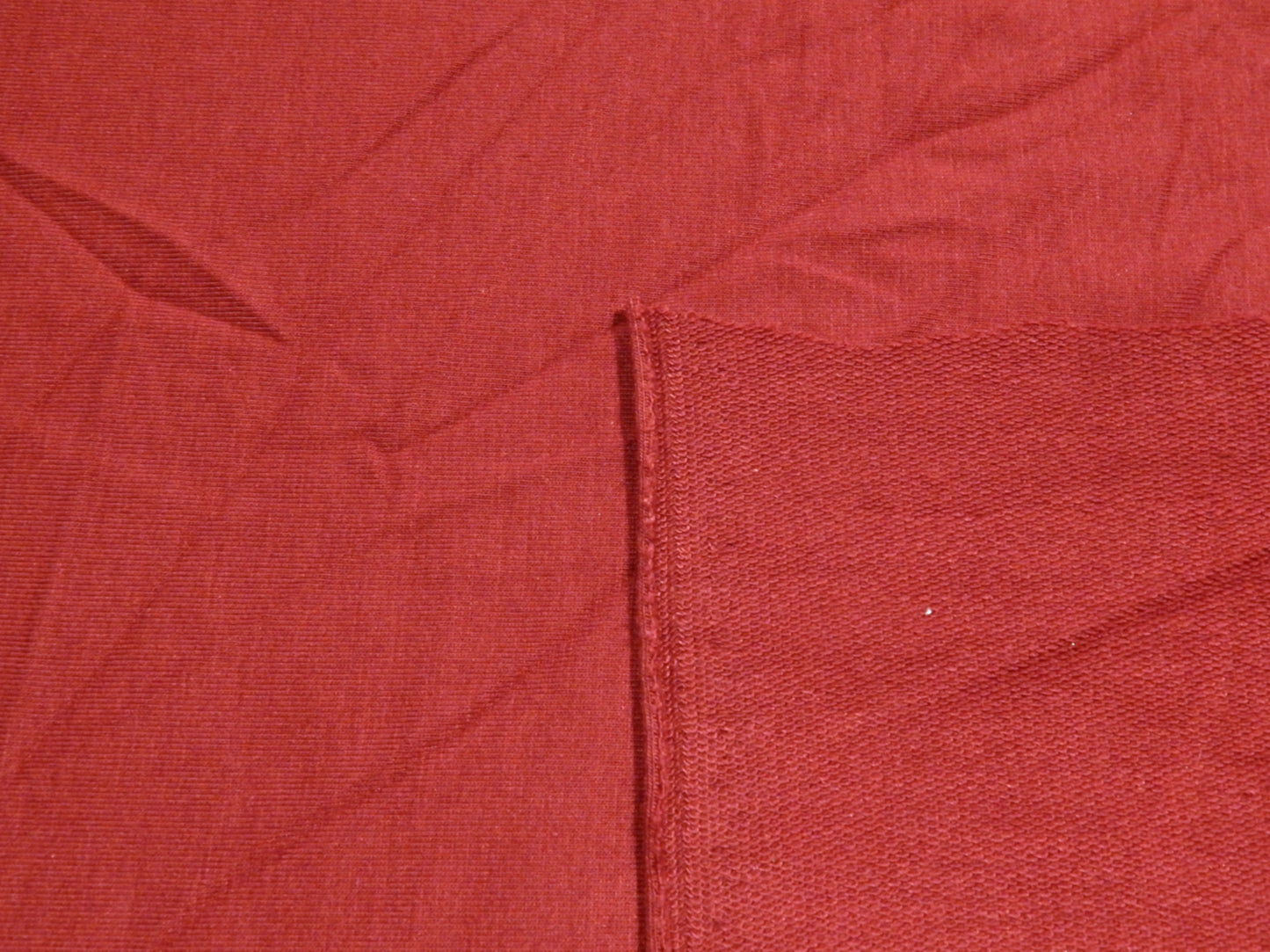 Lightweight Wine Red Rayon French Terry