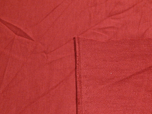 Lightweight Wine Red Rayon French Terry
