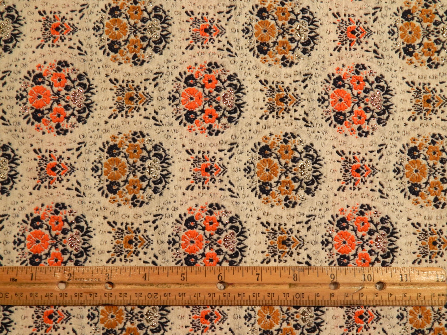 Marigold Metallic Brocade