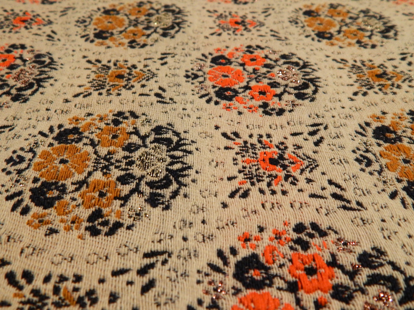 Marigold Metallic Brocade