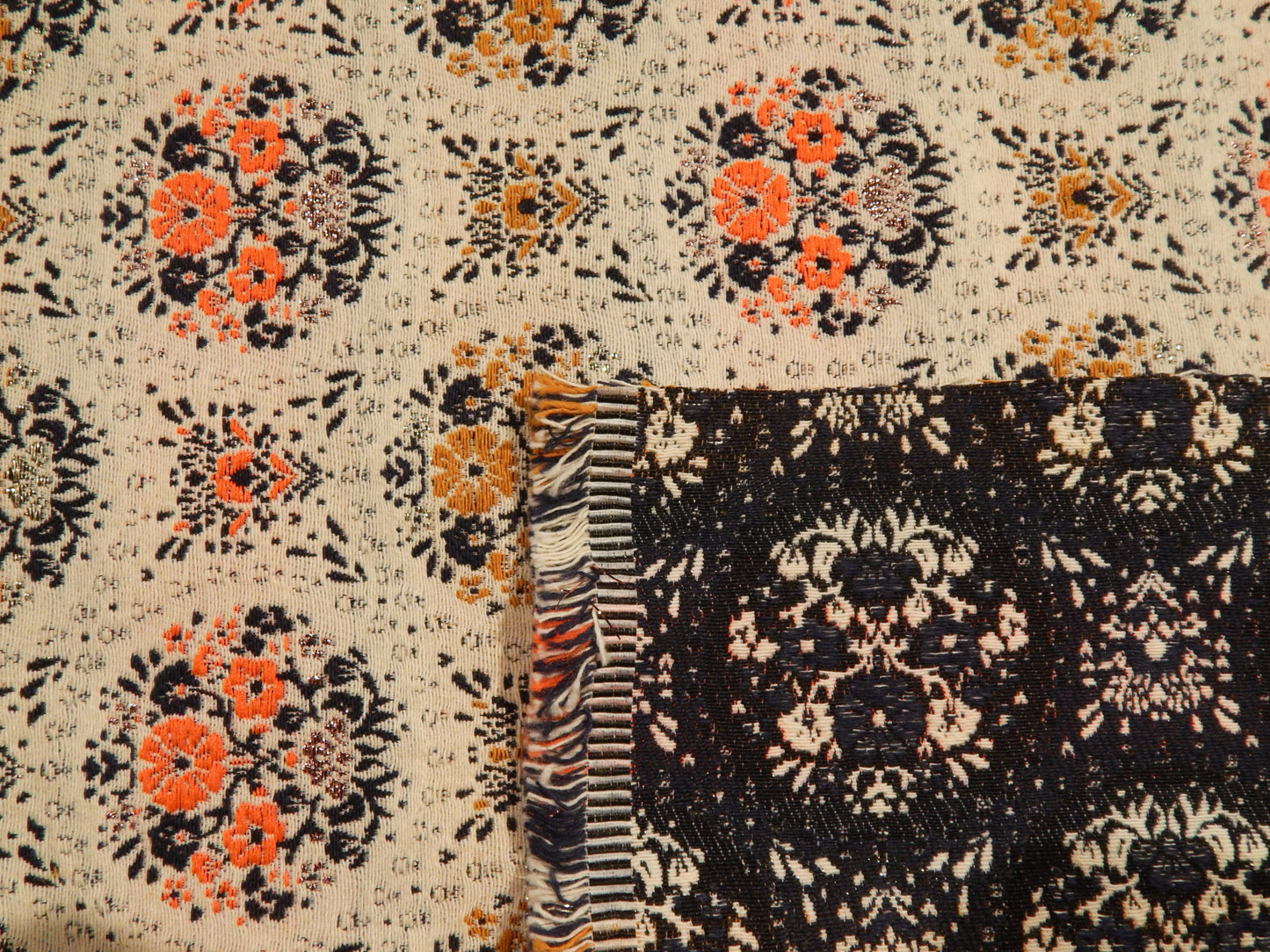 Marigold Metallic Brocade