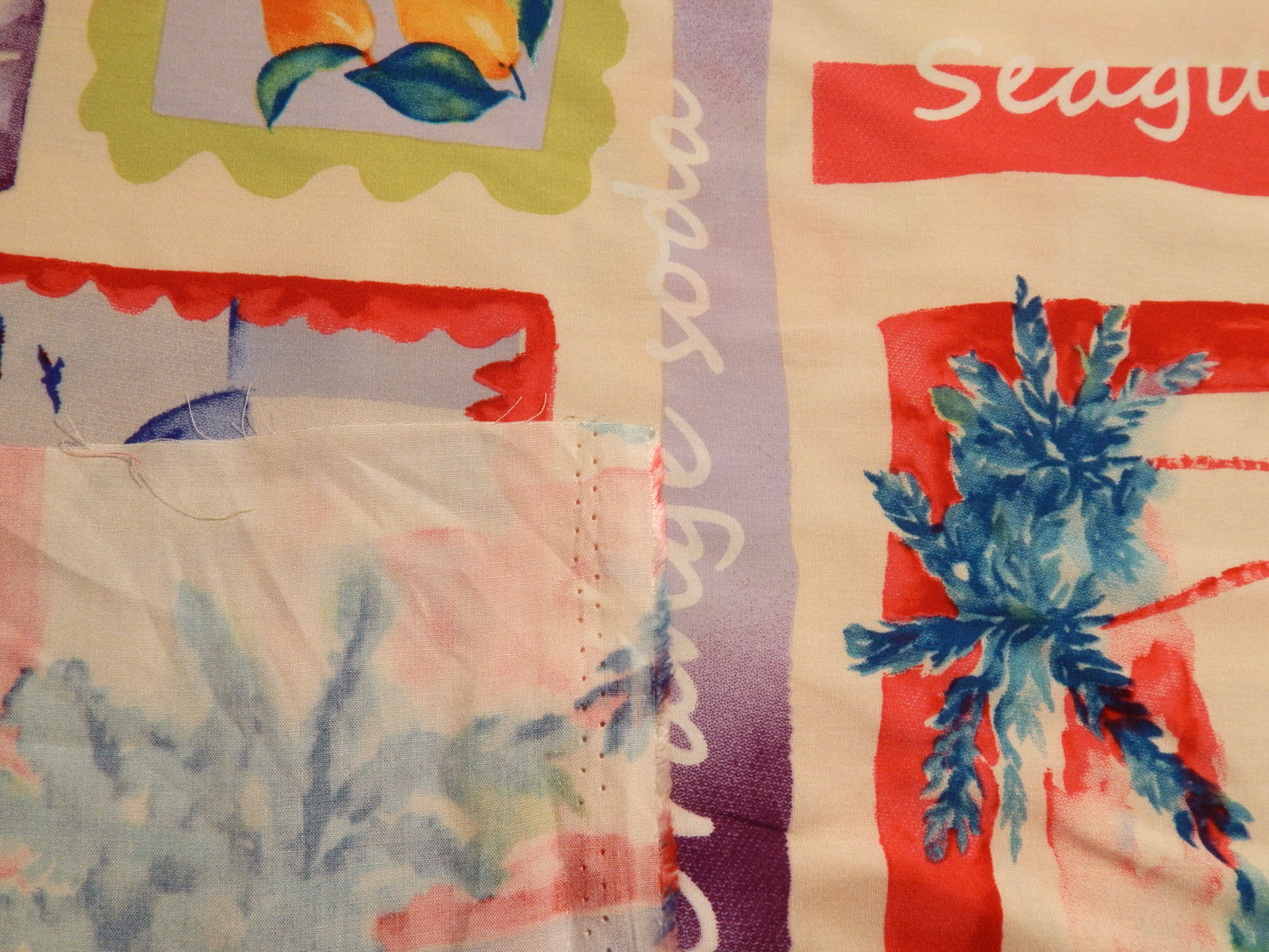 Picasso Beach Stamps Rayon Challis  - Telio