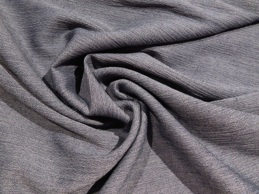 Denim Blue Crinkle Rayon Chambray