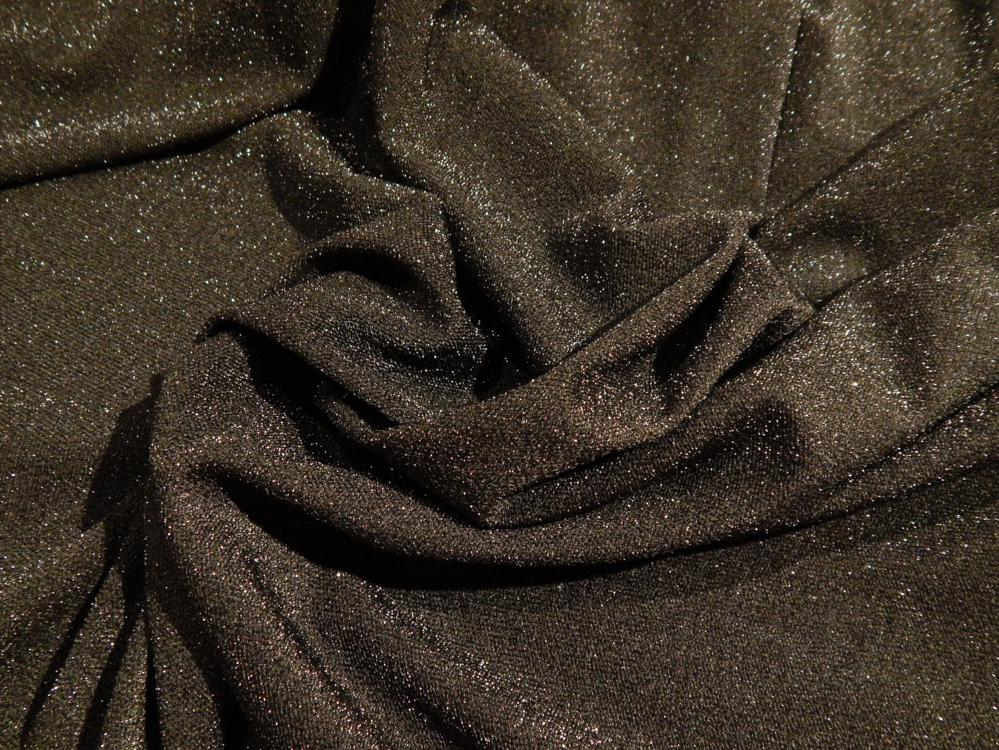black metallic knit fabric deadstock no glitter shiny fabric