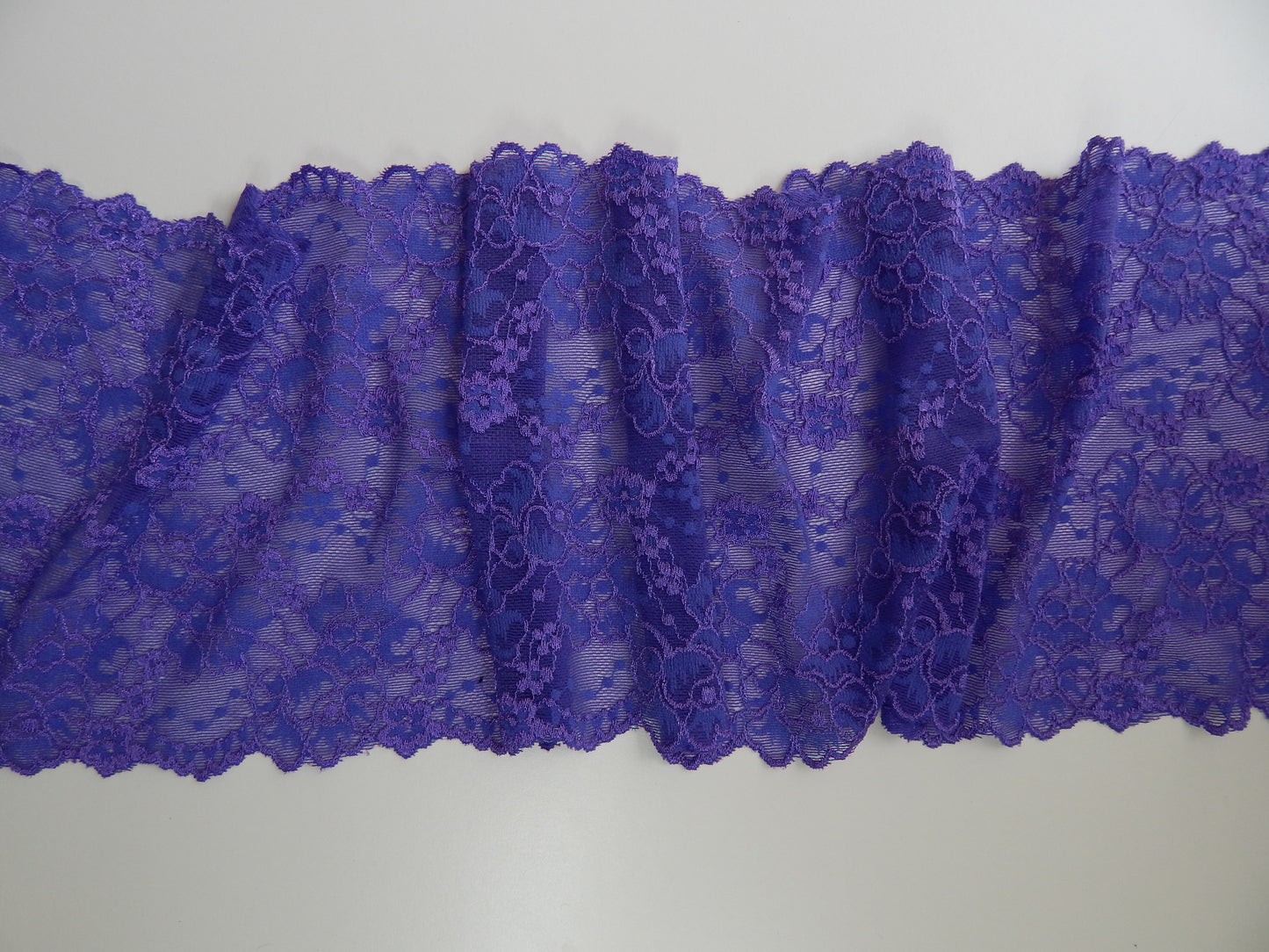 purple lace trim