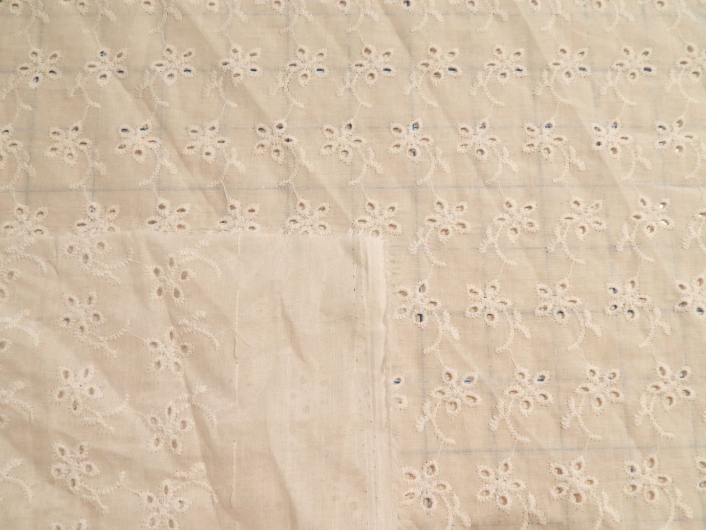 White Small Floral Eyelet