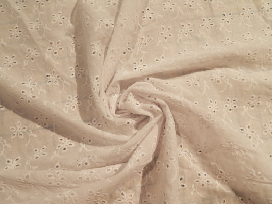 White Small Floral Eyelet