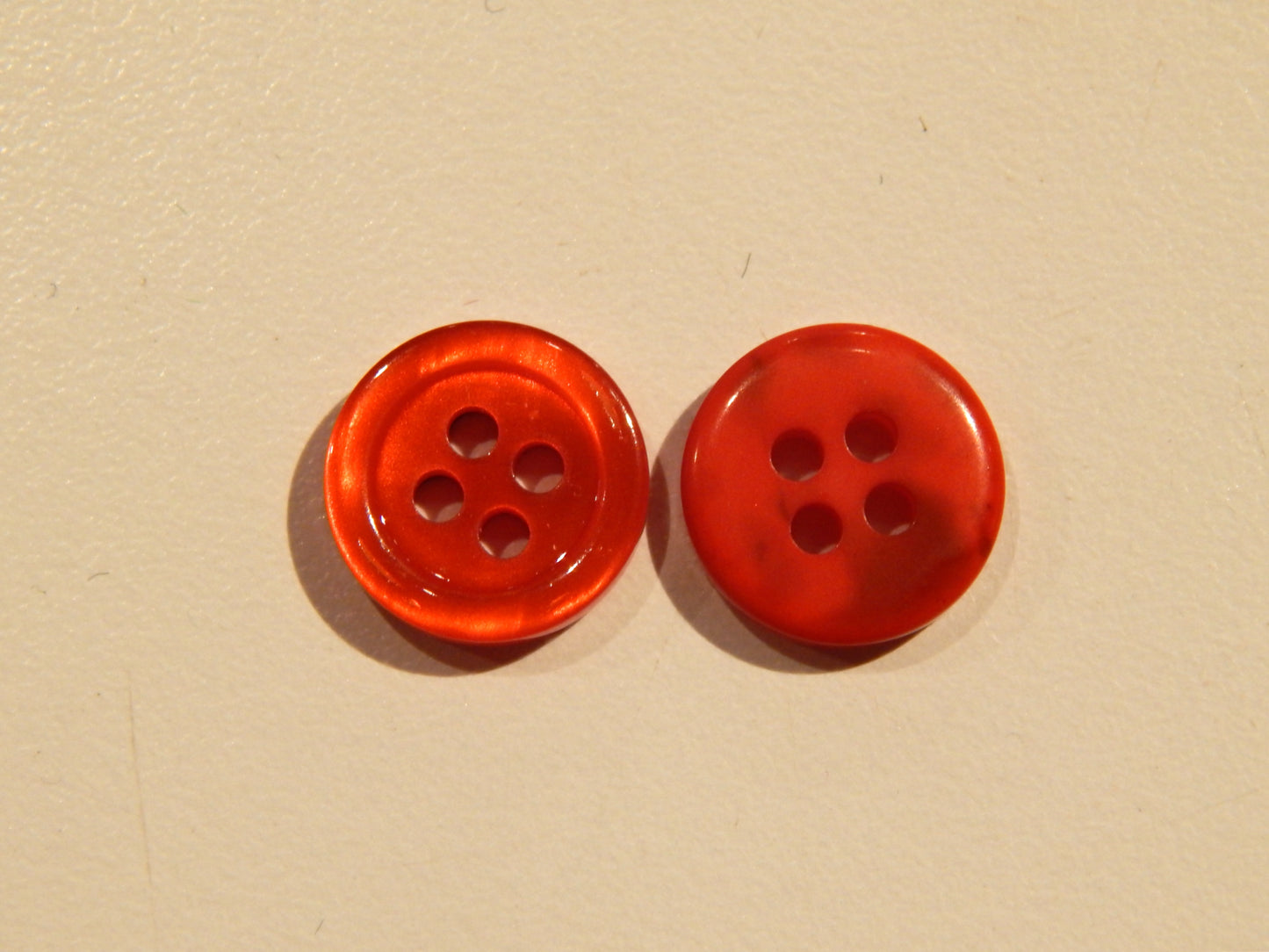 Red Pearly Shirting Buttons
