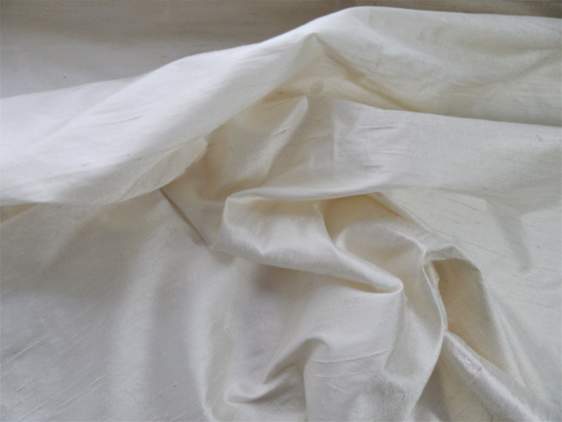Ivory Matte Silk Fabric