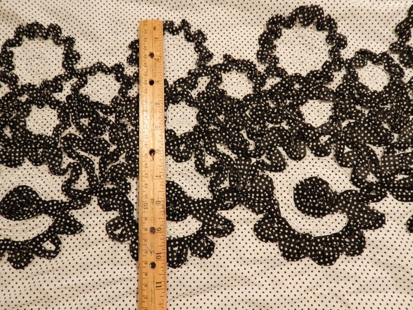 Polka Dot Squiggle Couched Poplin