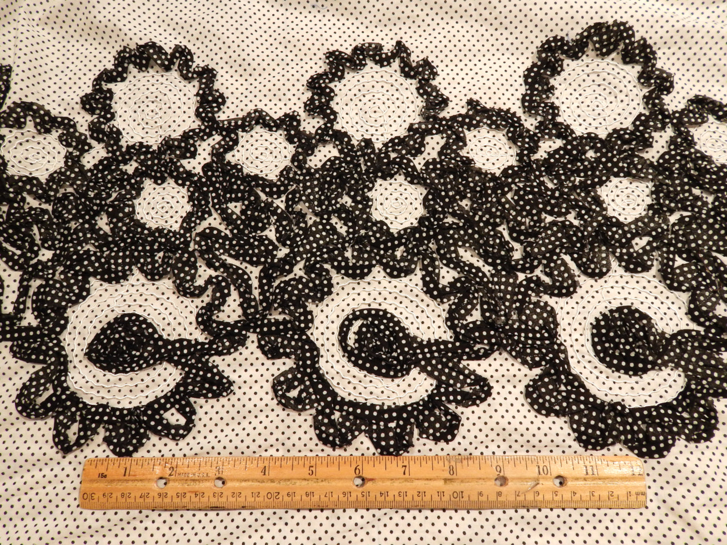 Polka Dot Squiggle Couched Poplin