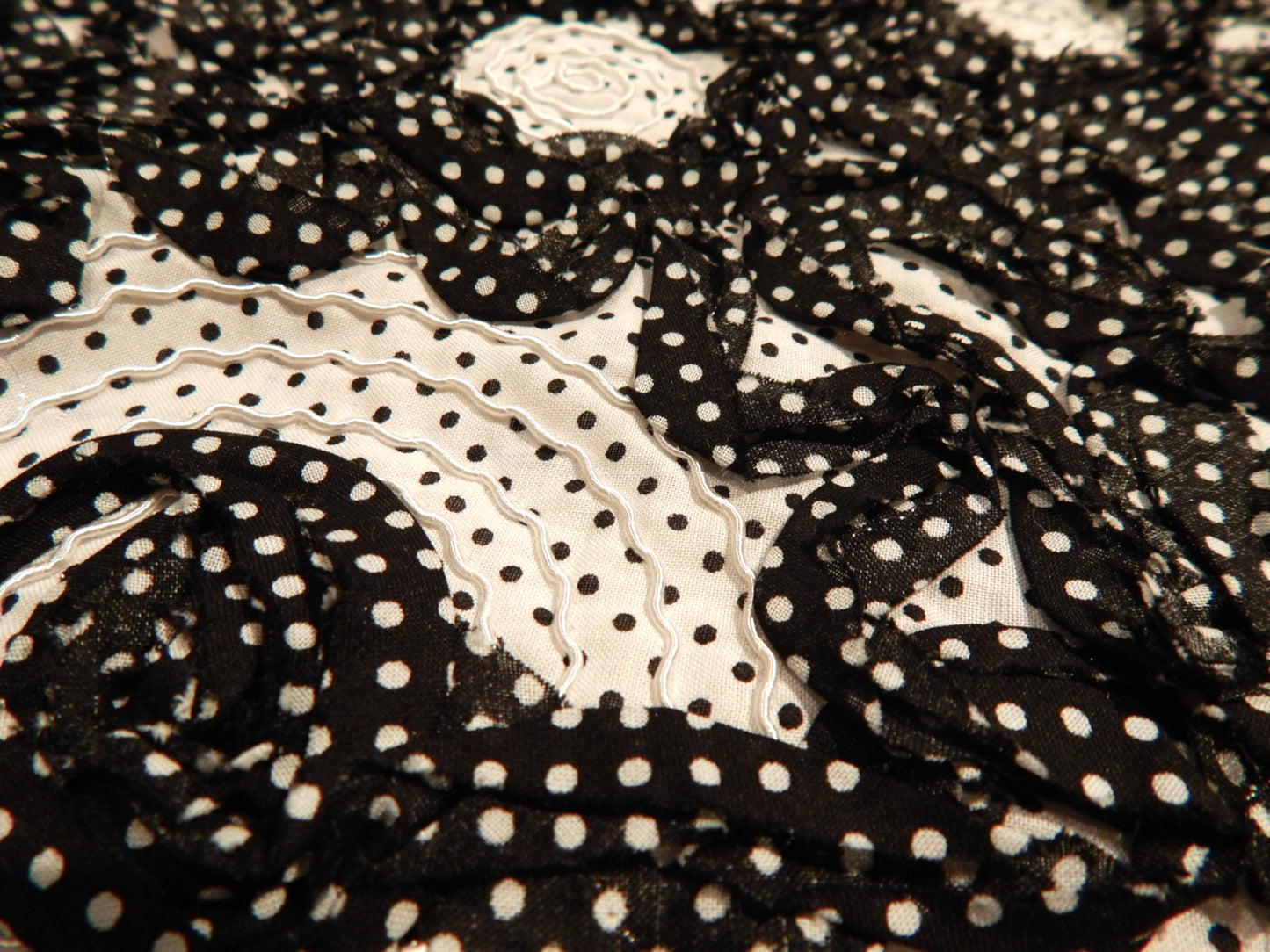 Polka Dot Squiggle Couched Poplin