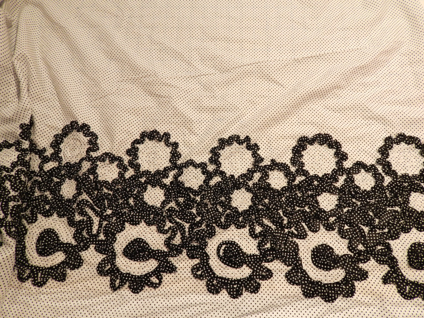 Polka Dot Squiggle Couched Poplin