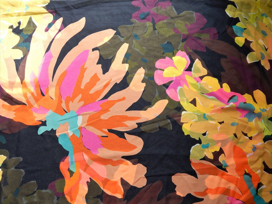Floral Silk Fabric