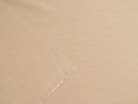 Beige Wool & Rayon Blend Stretch Suiting - Telio