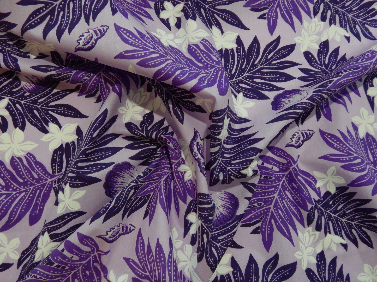 Purple Palms fabric