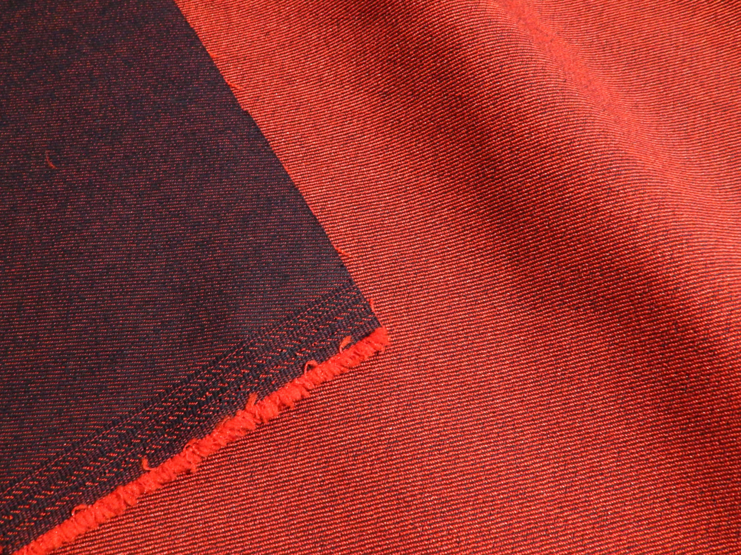 Electric Red Two-Toned Denim - Telio