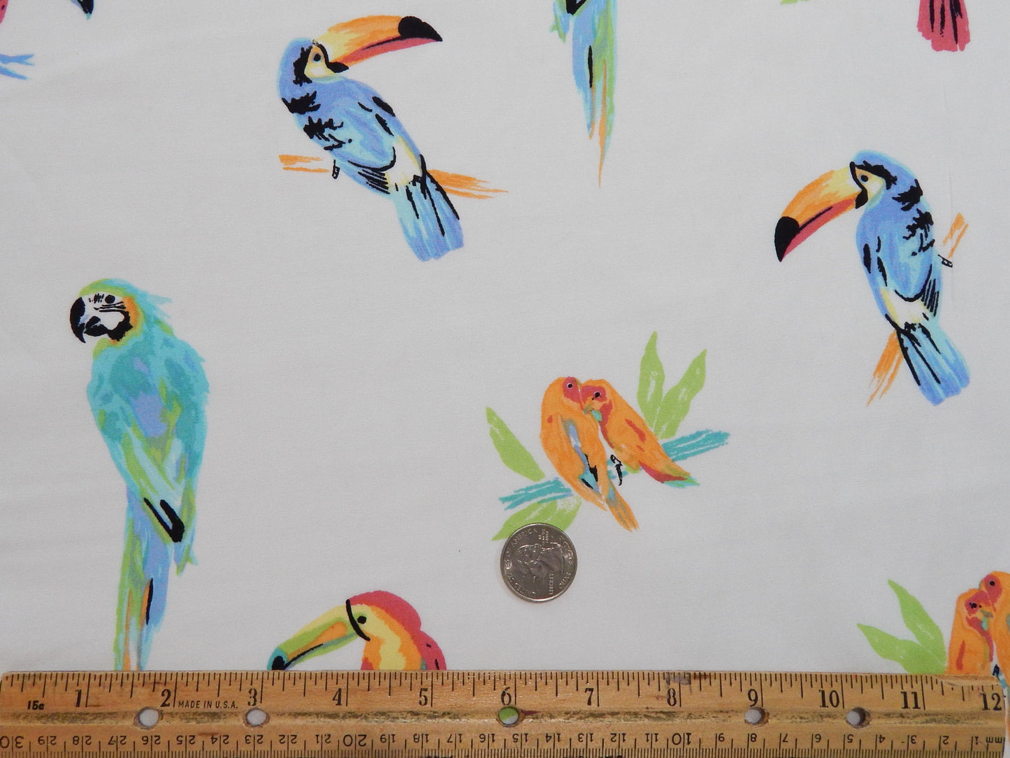 Hawaiian Parrot Fabric