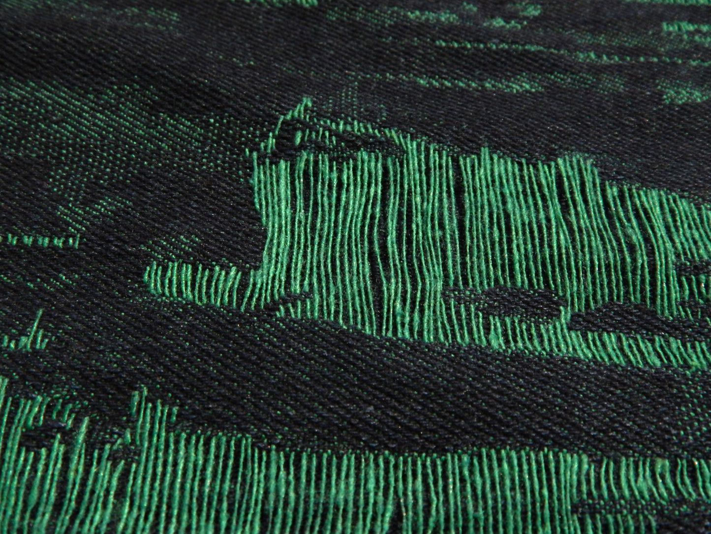 Norma Jean Reversible Jacquard Kelly Green Denim - Telio