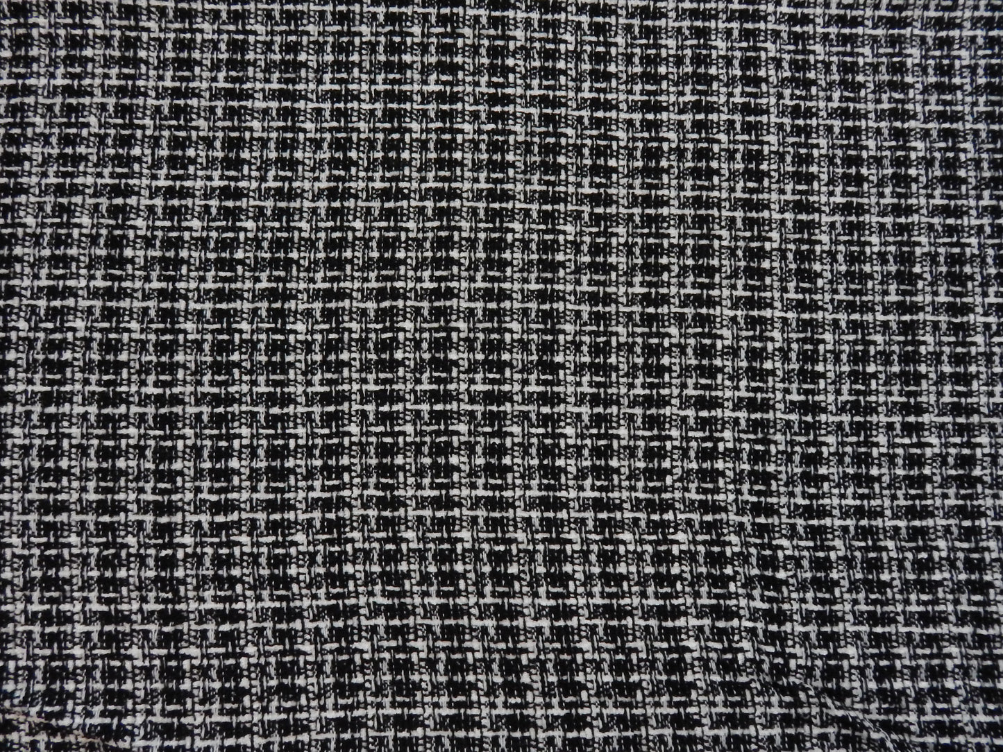 Black and White Boucle Fabric