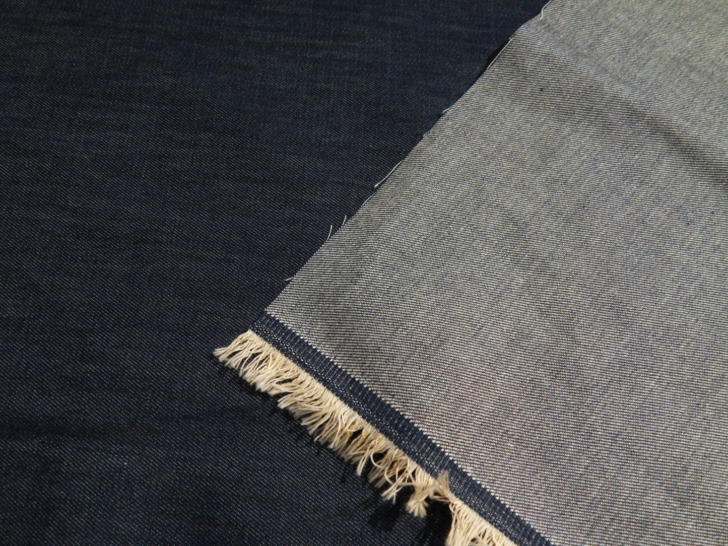Medium Blue Cotton Chambray Denim - Telio