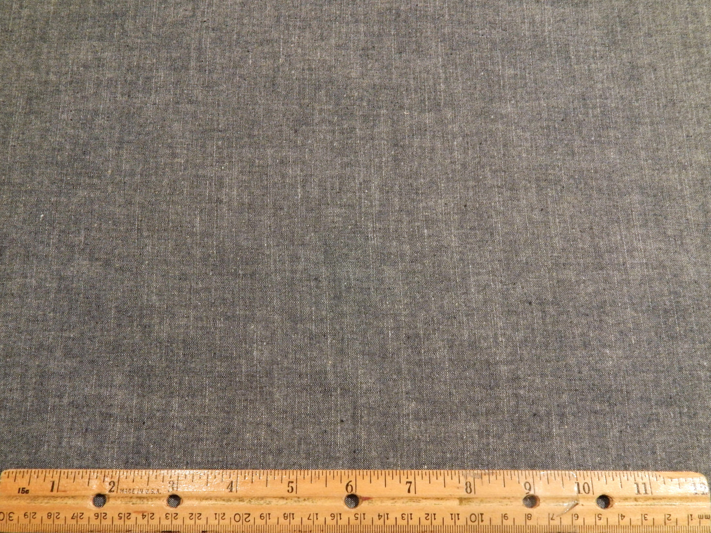 Slate Grey Cotton Chambray Denim - Telio