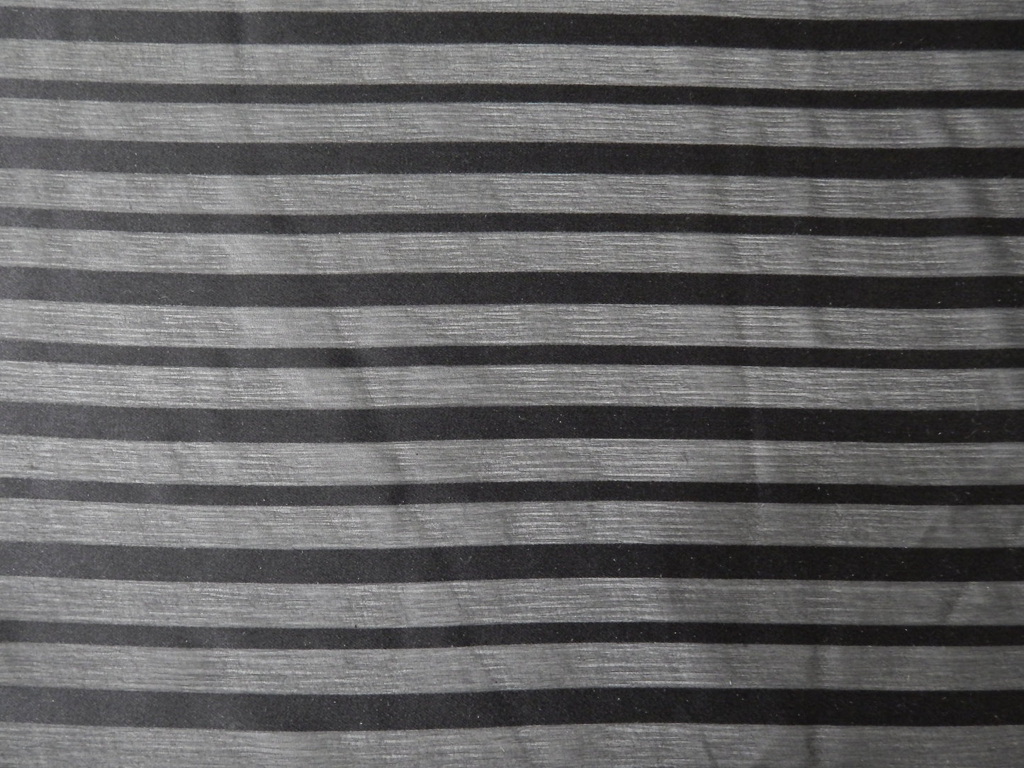 Black Striped See through fabric