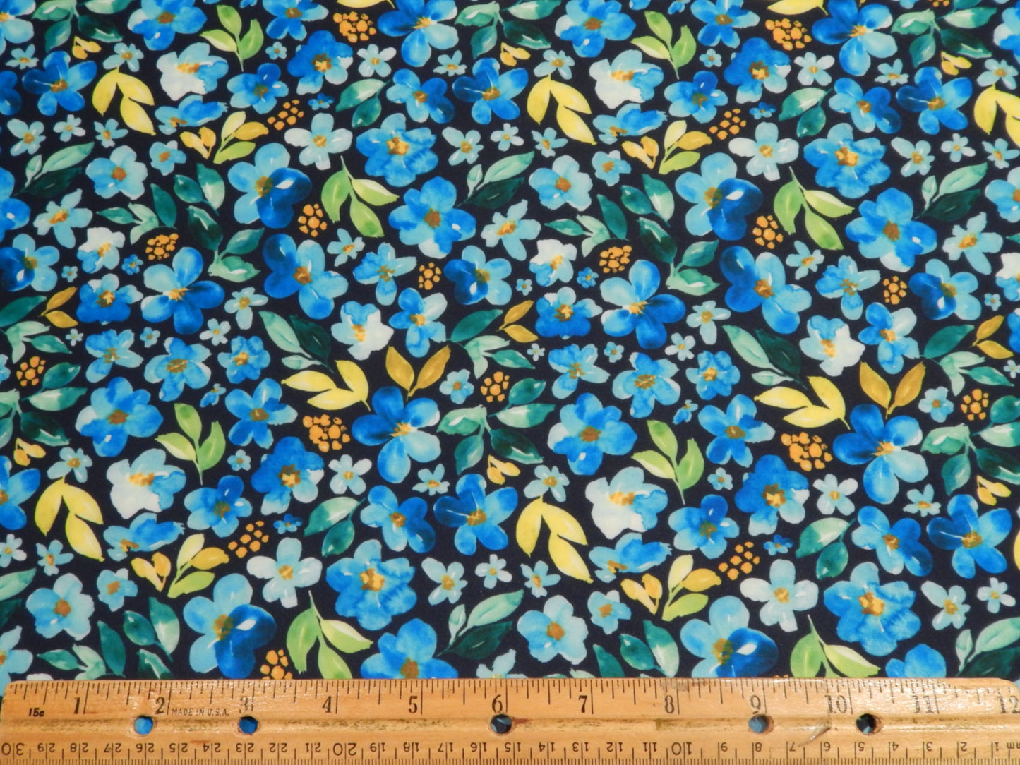 Blue, Green, & Yellow Floral Swim Knit - Telio