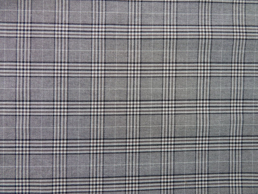 grey and tan plaid fabric