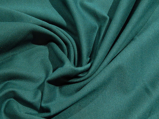 emerald green dark teal blue green rayon ponte de roma fabric