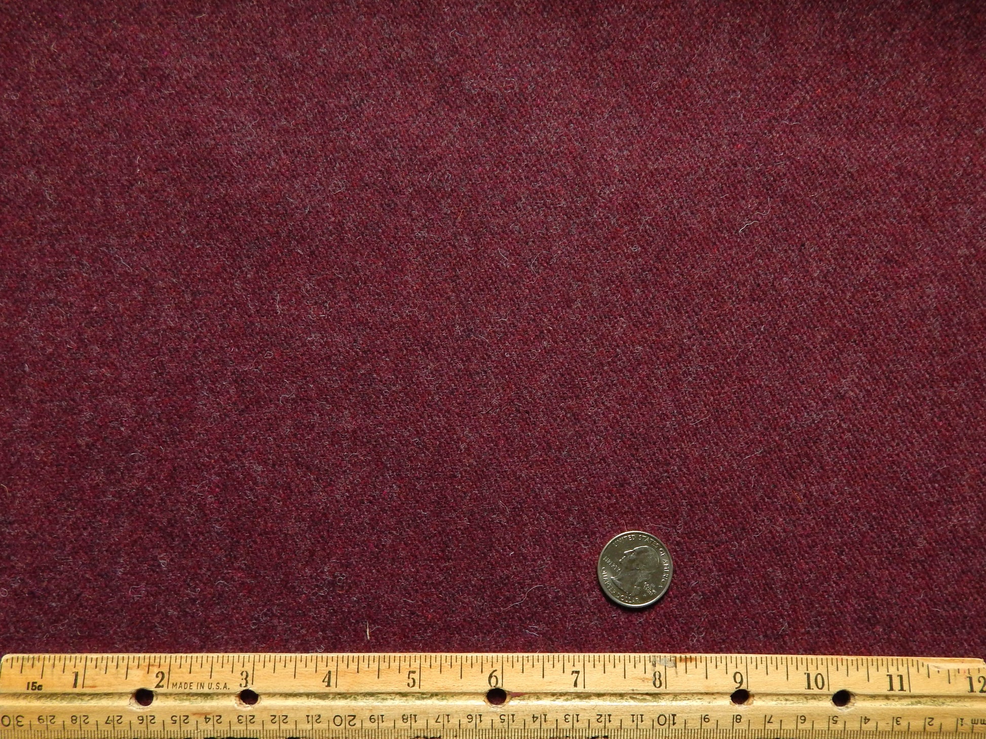 dark red Wool suiting fabric
