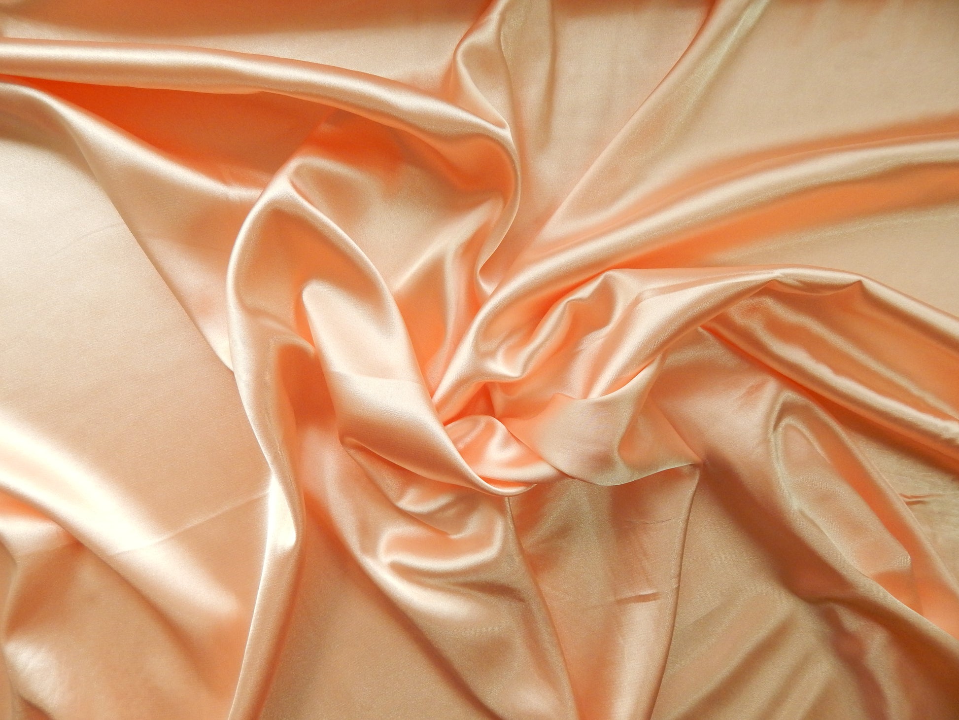 Light Peach charmeuse fabric