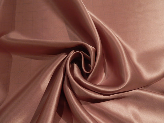 dusty pink mauve 100% silk deadstock silk charmeuse fabric