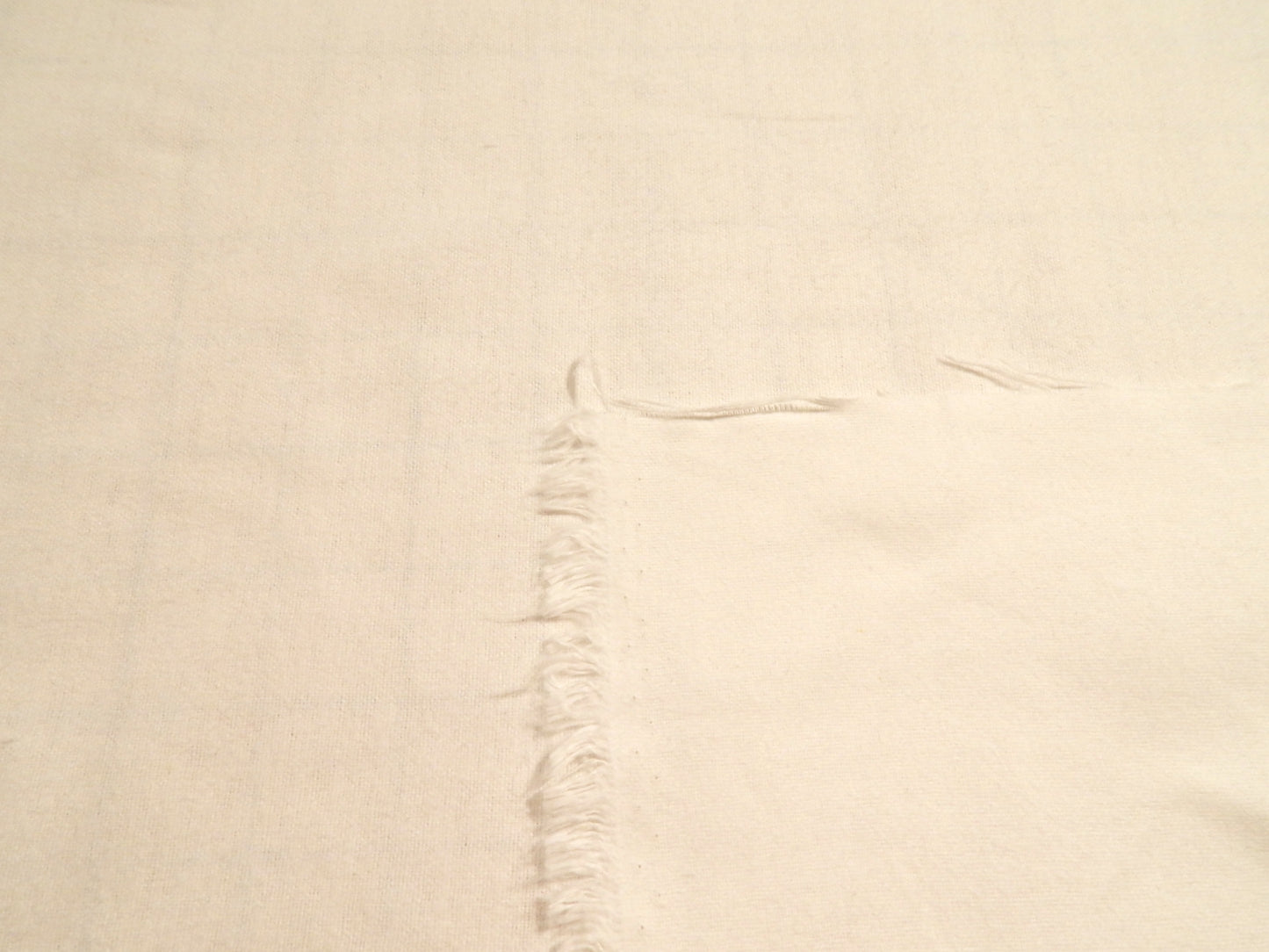 White Cotton Flannel