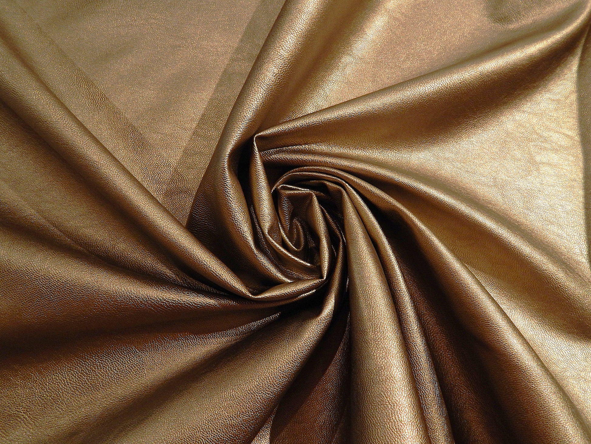 dark gold metallic perfecto faux leather fabric polyester and viscose pleather vinyl leather fabric