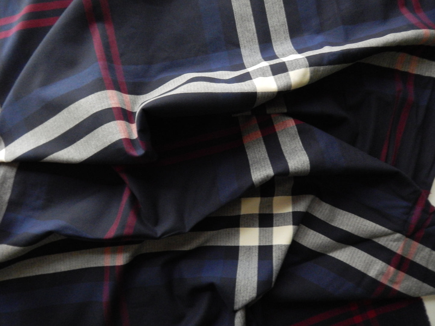 Red, white, and blue flannel fabric