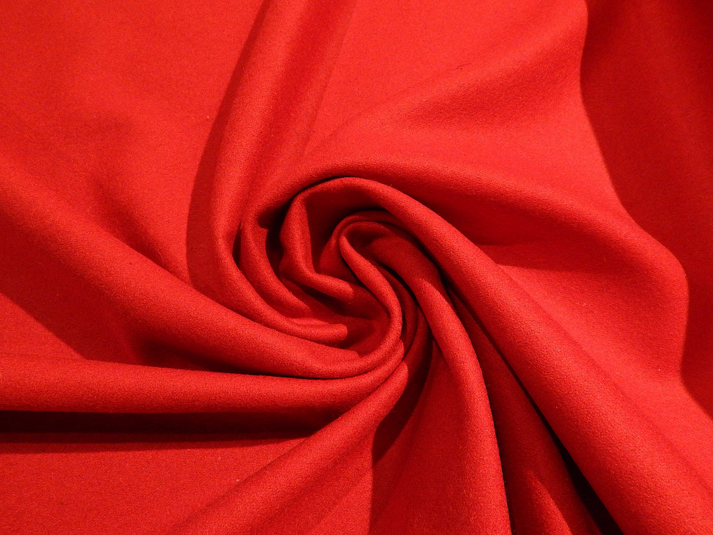 red wool and viscose melton fabric telio wool coating