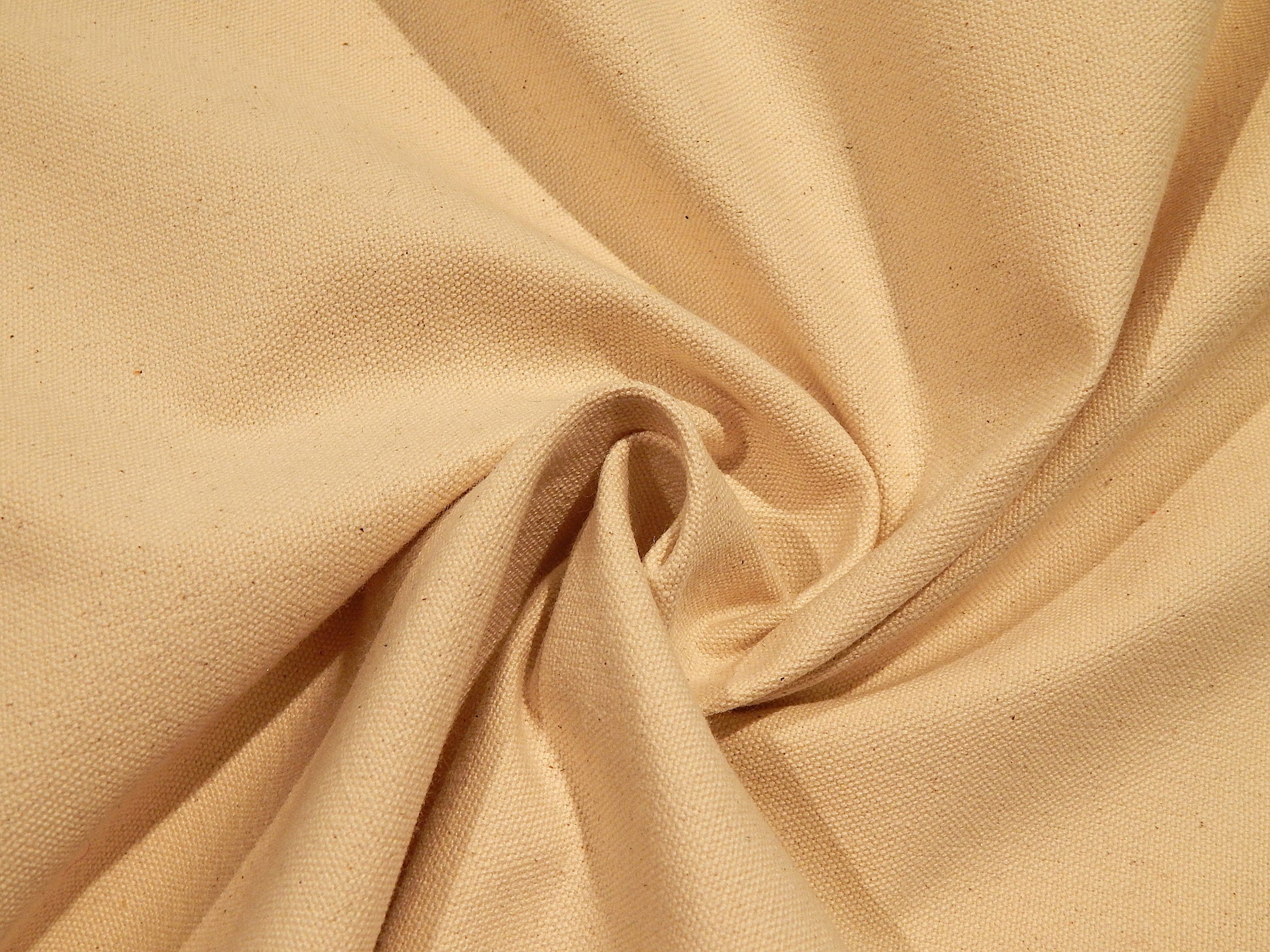 unbleached 100% cotton canvas deadstock fabric