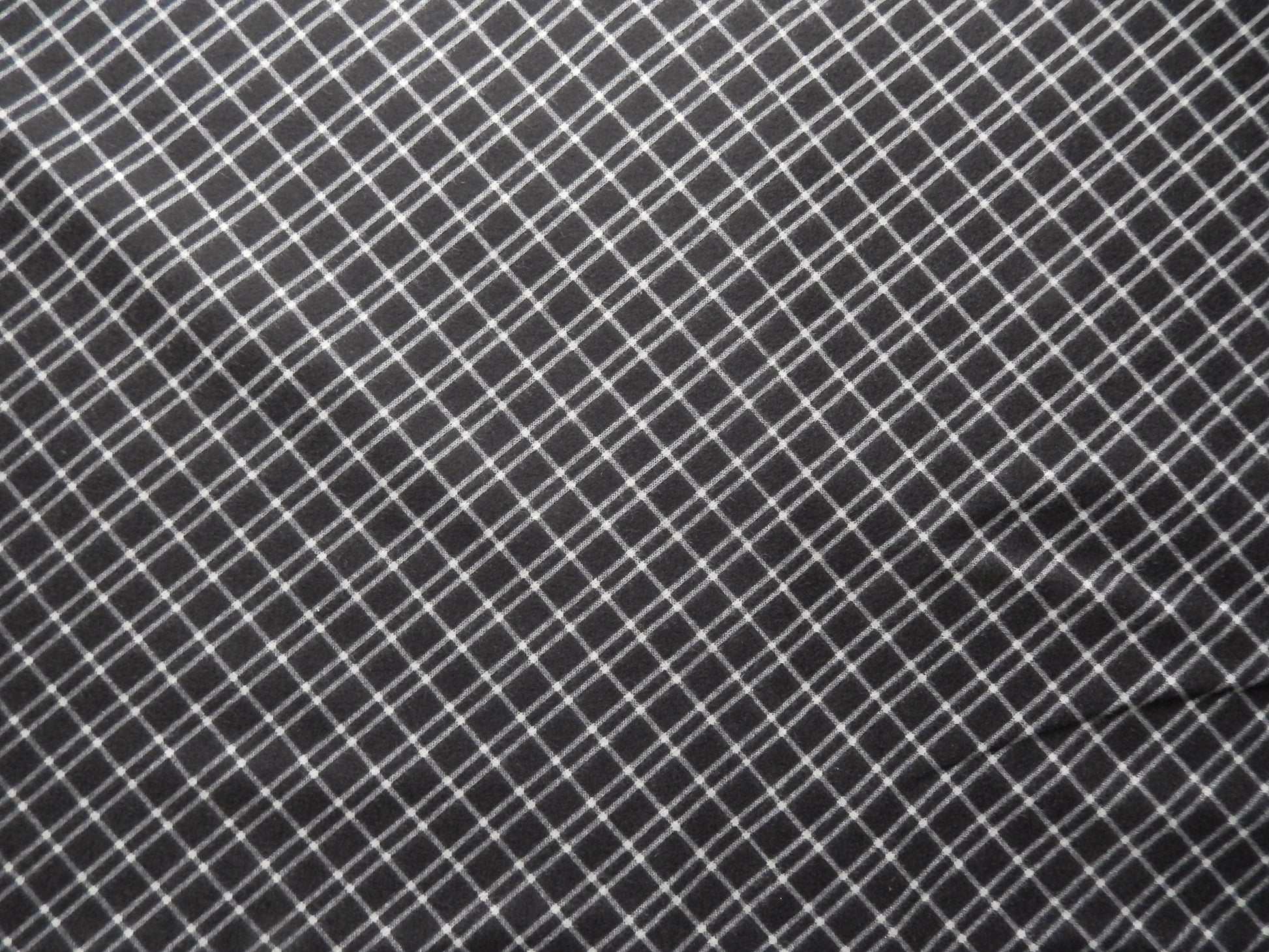 moda black and white check flannel fabric