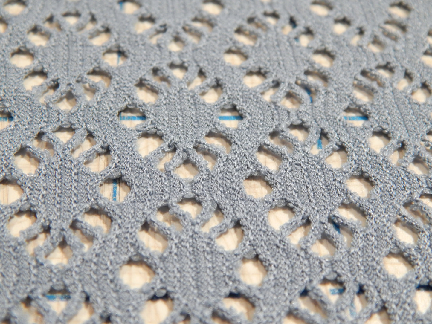 Denim Blue Sunkissed Crochet Mesh - Telio